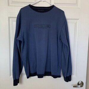 Nautica Men’s XL Crewneck Lightweight Sweatshirt Navy Blue